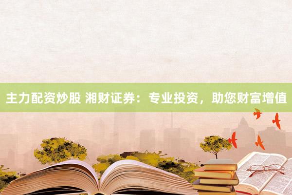 主力配资炒股 湘财证券：专业投资，助您财富增值